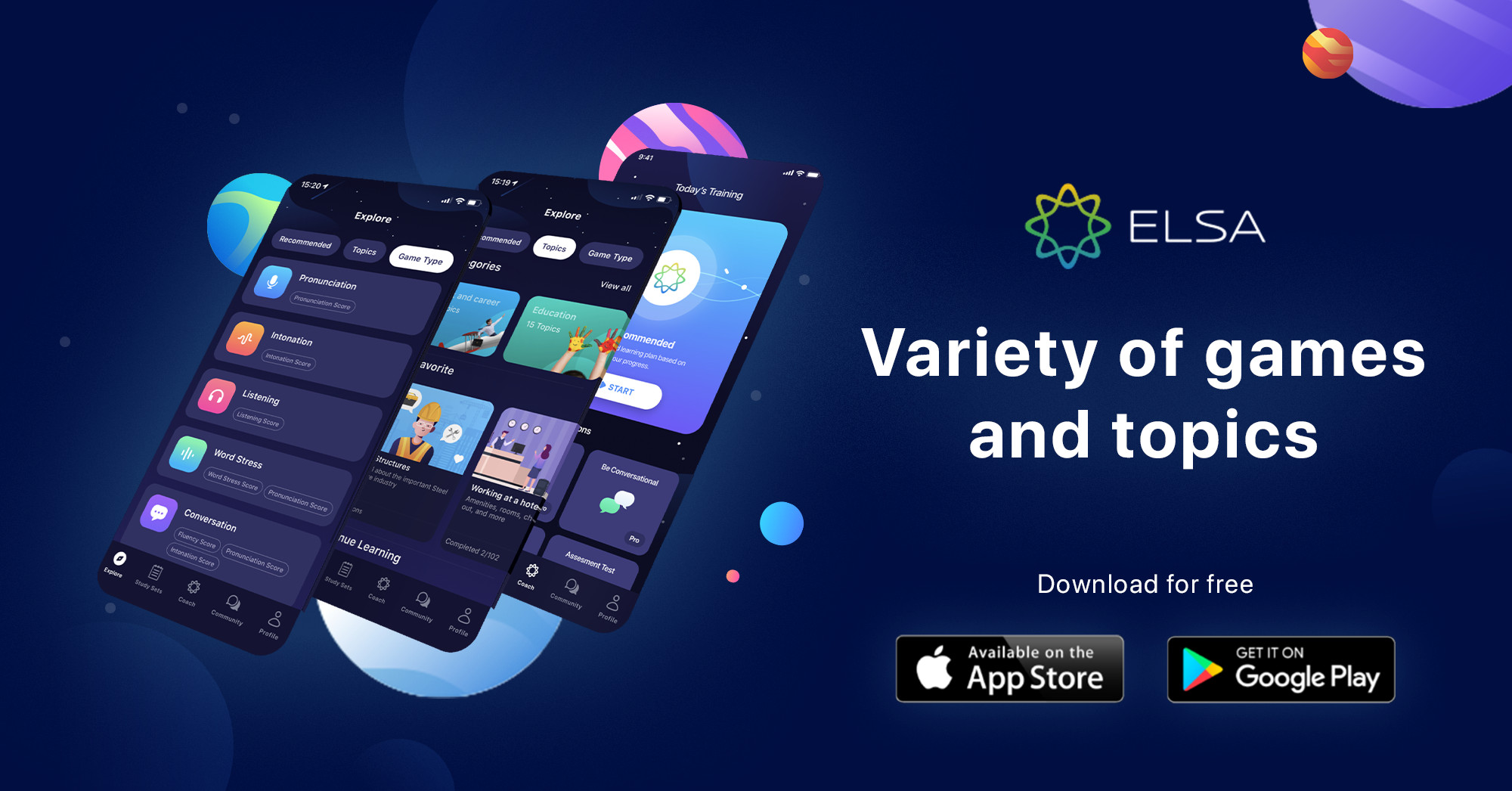 screenshot of ELSA Speak